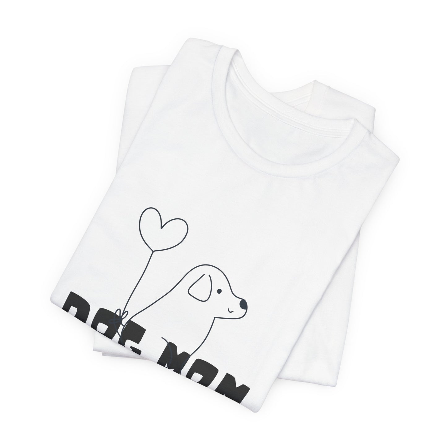Dog Mom Tee – Minimalist Puppy Design