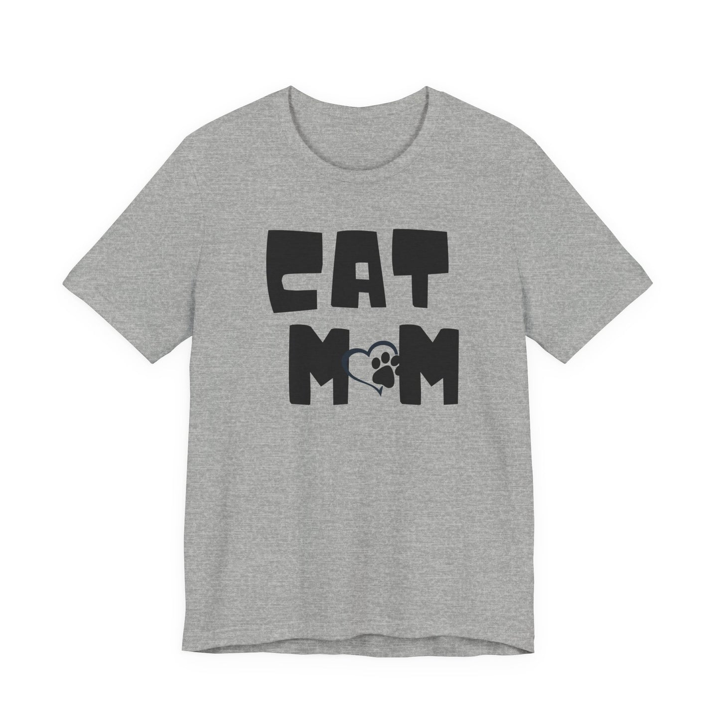 Cat Mom Tee – Minimalist Paw Design