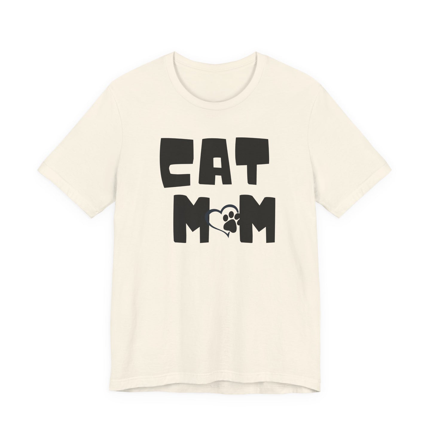 Cat Mom Tee – Minimalist Paw Design