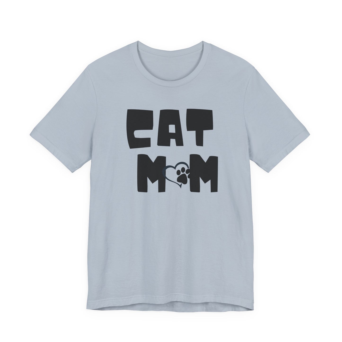 Cat Mom Tee – Minimalist Paw Design